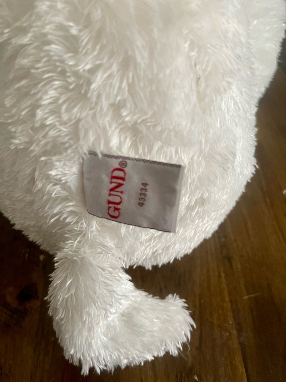 Vintage Gund White Puppy Dog 43334 Plush 17" Boscov's Blizzard Stuffed Animal - Picture 5 of 6